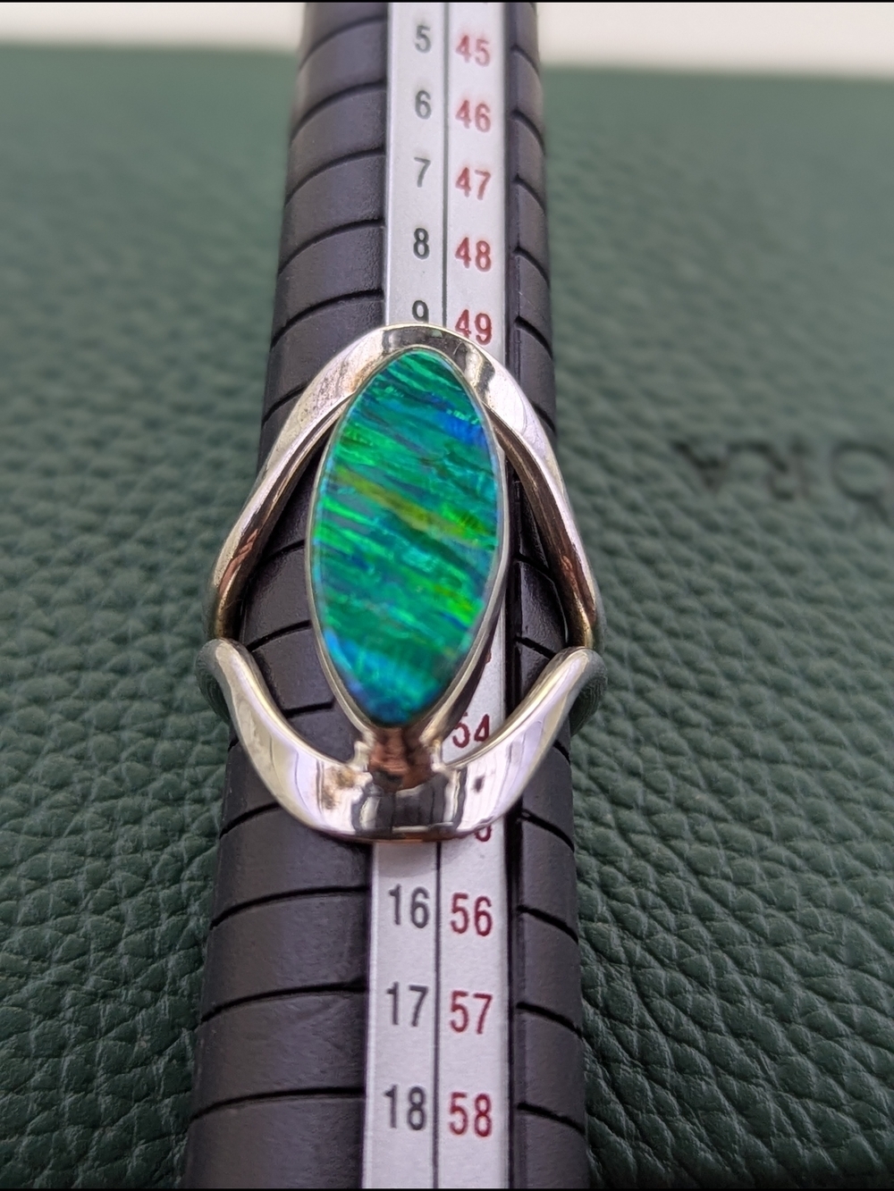 ✨ Marquise Opal & Sterling Silver Statement Ring ✨ - Picture 5 of 5